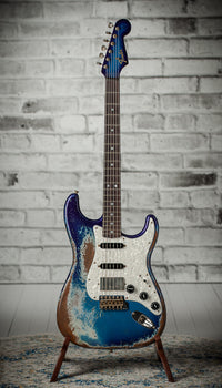 Fender '65 Super Heavy Relic Stratocaster Competition Burgundy Throbak #R148264 Used