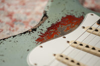 Fender '65 Super Heavy Relic Stratocaster Super Faded Aged Firemist Silver Over 3 Tone Sunburst #CZ587724