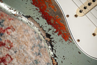 Fender '65 Super Heavy Relic Stratocaster Super Faded Aged Firemist Silver Over 3 Tone Sunburst #CZ587724