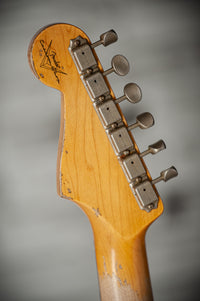Fender '65 Super Heavy Relic Stratocaster Super Faded Aged Firemist Silver Over 3 Tone Sunburst #CZ587724