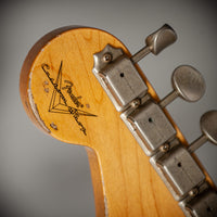 Fender '65 Super Heavy Relic Stratocaster Super Faded Aged Firemist Silver Over 3 Tone Sunburst #CZ587724
