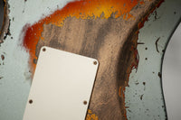 Fender '65 Super Heavy Relic Stratocaster Super Faded Aged Firemist Silver Over 3 Tone Sunburst #CZ587724