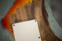 Fender '65 Super Heavy Relic Stratocaster Super Faded Aged Firemist Silver Over 3 Tone Sunburst #CZ587724