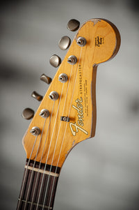 Fender '65 Super Heavy Relic Stratocaster Super Faded Aged Firemist Silver Over 3 Tone Sunburst #CZ587724