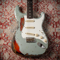 Fender '65 Super Heavy Relic Stratocaster Super Faded Aged Firemist Silver Over 3 Tone Sunburst #CZ587724