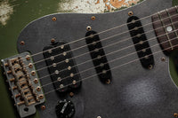 Fender '66 Heavy Relic Stratocaster HSS Olive Drab over Inca Silver HW pickups Fralin Sunbucker # R140445