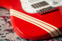 Fender '66 Strat HSS Thin Nitro Competition Red Stripe #R149086