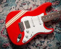 Fender '66 Strat HSS Thin Nitro Competition Red Stripe #R149086