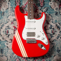 Fender '66 Strat HSS Thin Nitro Competition Red Stripe #R149086