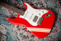 Fender '66 Strat HSS Thin Nitro Competition Red Stripe #R149086