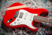 Fender '66 Strat HSS Thin Nitro Competition Red Stripe #R149086