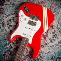 Fender '66 Strat HSS Thin Nitro Competition Red Stripe #R149086