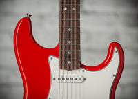 Fender '66 Strat HSS Thin Nitro Competition Red Stripe #R149086