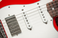 Fender '66 Strat HSS Thin Nitro Competition Red Stripe #R149086