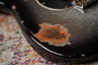 Fender CS '67 Strat HSS Heavy Relic Black Sparkle Burst R145714 USED