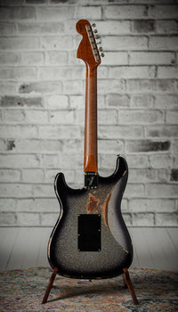 Fender CS '67 Strat HSS Heavy Relic Black Sparkle Burst R145714 USED