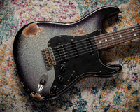 Fender CS '67 Strat HSS Heavy Relic Black Sparkle Burst R145714 USED