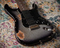 Fender CS '67 Strat HSS Heavy Relic Black Sparkle Burst R145714 USED