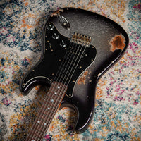 Fender CS '67 Strat HSS Heavy Relic Black Sparkle Burst R145714 USED