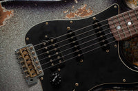 Fender CS '67 Strat HSS Heavy Relic Black Sparkle Burst R145714 USED