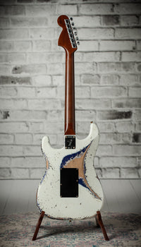 Fender '69 Stratocaster Super Heavy Relic Olympic White/Purple Sparkle #R149039