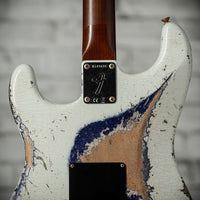 Fender '69 Stratocaster Super Heavy Relic Olympic White/Purple Sparkle #R149039