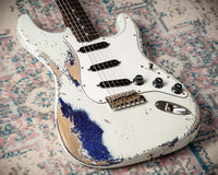 Fender '69 Stratocaster Super Heavy Relic Olympic White/Purple Sparkle #R149039