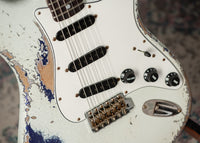 Fender '69 Stratocaster Super Heavy Relic Olympic White/Purple Sparkle #R149039