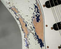 Fender '69 Stratocaster Super Heavy Relic Olympic White/Purple Sparkle #R149039