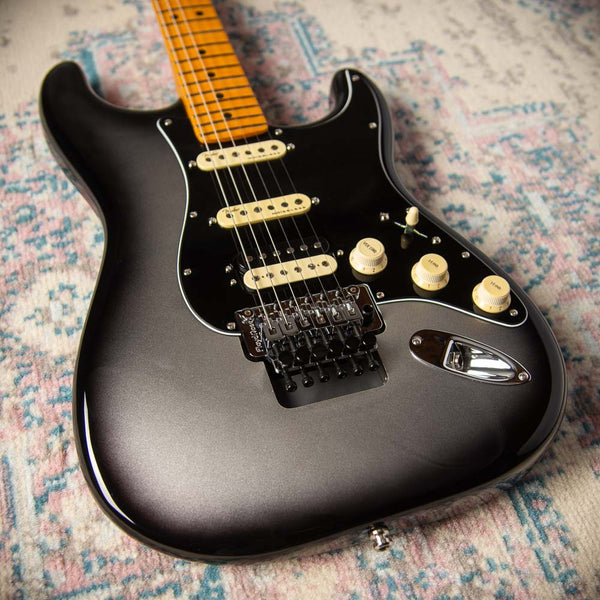 Fender American Ultra Luxe Strat Silver burst Floyd Rose HSS #US23055060