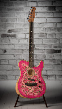 Fender Acoustasonic Telecaster Pink Paisley Used