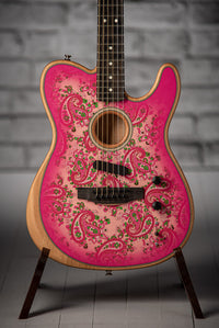 Fender Acoustasonic Telecaster Pink Paisley Used