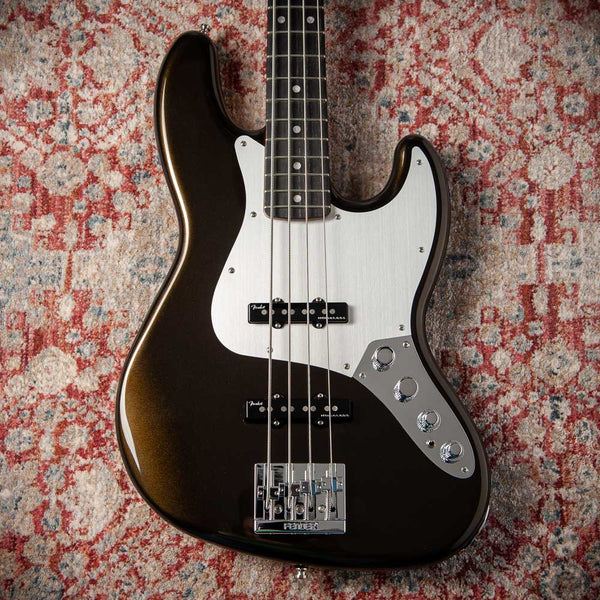 Fender American Ultra II Jazz Bass, Ebony Fingerboard, Texas Tea #US26006705