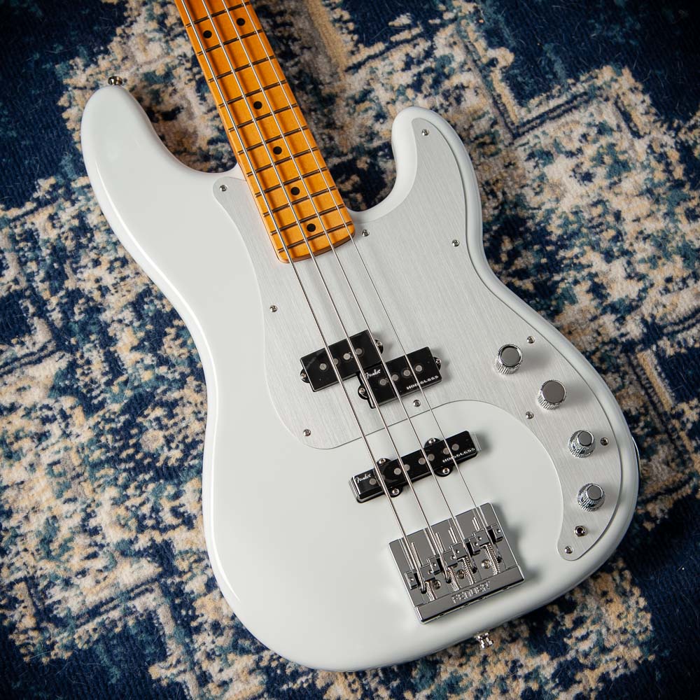 Fender American Ultra II Precision Bass, Maple Fingerboard, Avalanche #US26009476