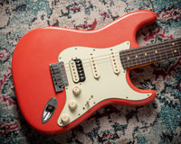 Fender American Ultra Luxe Vintage '60s Stratocaster® HSS Fiesta Red #US25030585