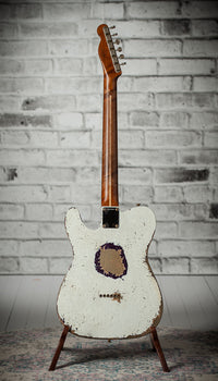 Fender '59 Telecaster Heavy Relic Olympic White/Magenta Sparkle #R147333