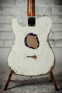 Fender '59 Telecaster Heavy Relic Olympic White/Magenta Sparkle #R147333