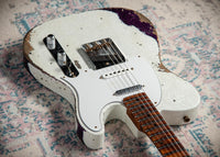 Fender '59 Telecaster Heavy Relic Olympic White/Magenta Sparkle #R147333