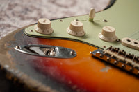 Fender Custom Shop '60 Stratocaster Left-Handed Super Heavy Relic, Faded 3-Color Sunburst, R132320