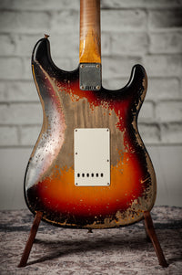 Fender Custom Shop '60 Stratocaster Left-Handed Super Heavy Relic, Faded 3-Color Sunburst, R132320