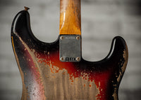 Fender Custom Shop '60 Stratocaster Left-Handed Super Heavy Relic, Faded 3-Color Sunburst, R132320