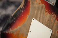 Fender Custom Shop '60 Stratocaster Left-Handed Super Heavy Relic, Faded 3-Color Sunburst, R132320
