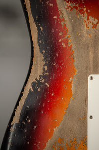 Fender Custom Shop '60 Stratocaster Left-Handed Super Heavy Relic, Faded 3-Color Sunburst, R132320