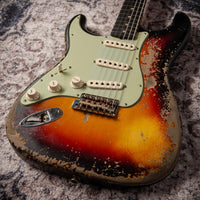 Fender Custom Shop '60 Stratocaster Left-Handed Super Heavy Relic, Faded 3-Color Sunburst, R132320