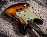 Fender Custom Shop '60 Stratocaster Left-Handed Super Heavy Relic, Faded 3-Color Sunburst, R132320