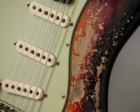 Fender Custom Shop '60 Stratocaster Left-Handed Super Heavy Relic, Faded 3-Color Sunburst, R132320