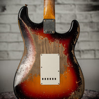 Fender Custom Shop '60 Stratocaster Left-Handed Super Heavy Relic, Faded 3-Color Sunburst, R132320