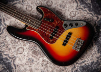 Fender Custom Shop '64 Jazz Bass Journeyman Relic 3-Tone Sunburst SN# R150488