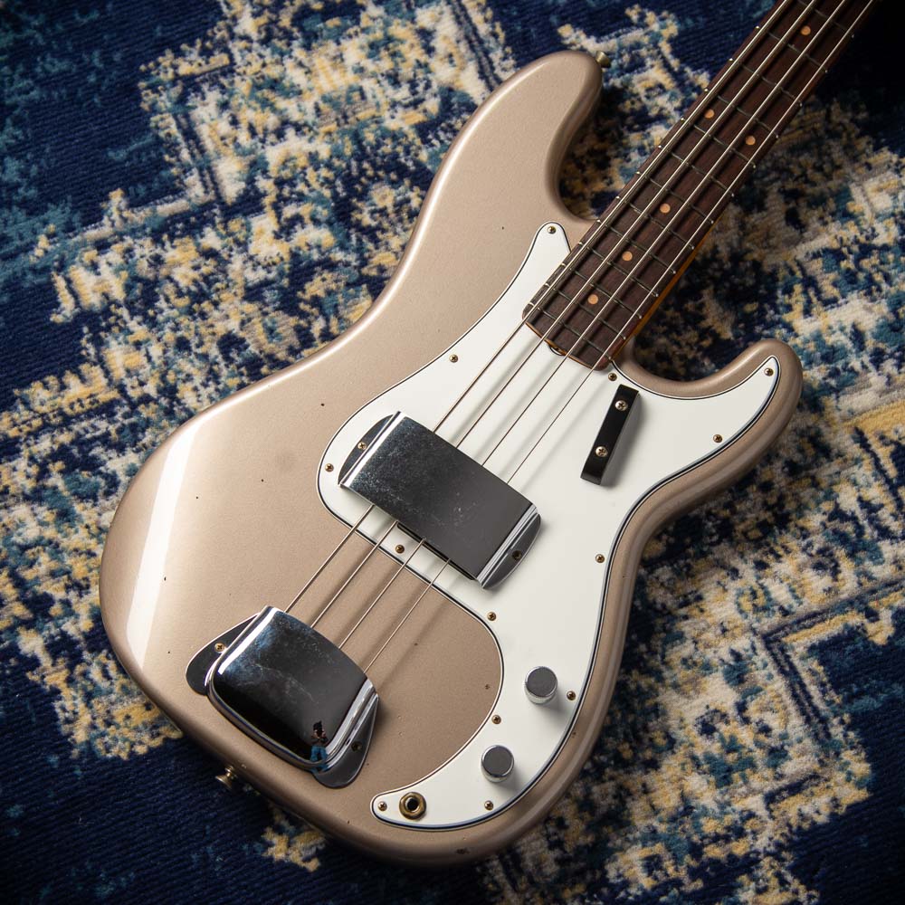 Fender Custom Shop 1965 P-Bass Super Faded Shoreline Gold SN# R131062
