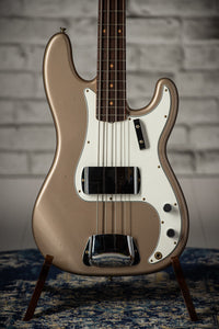 Fender Custom Shop 1965 P-Bass Super Faded Shoreline Gold SN# R131062